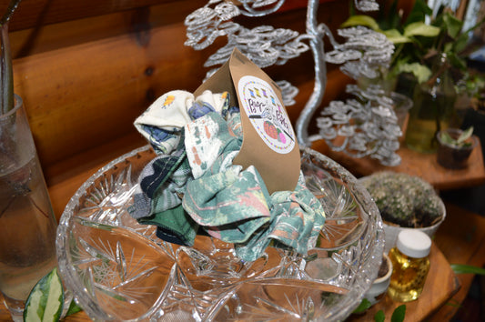 3-Piece Green Scrunchie Set