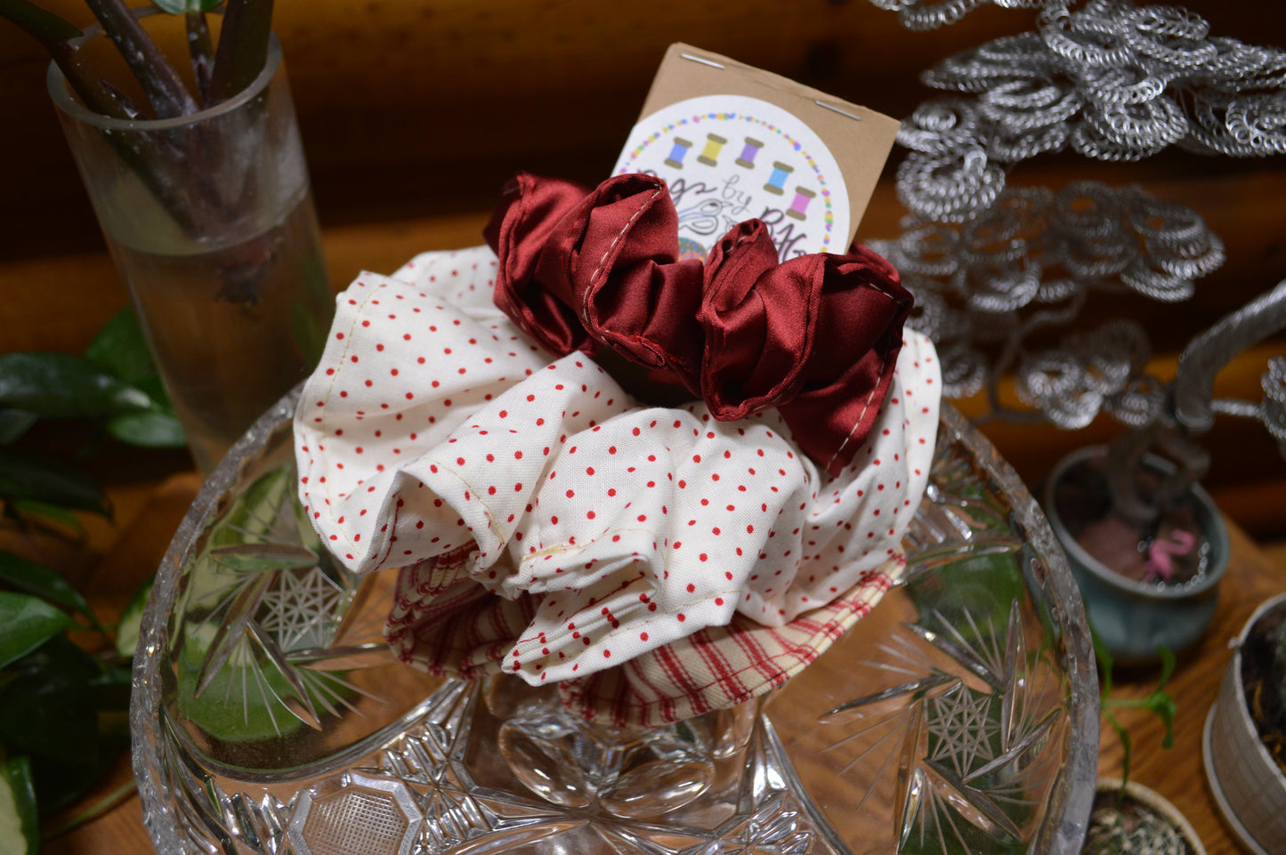 3-Piece Red Scrunchie Set