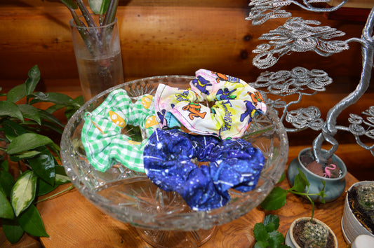 3-Piece Pattern Scrunchie Set