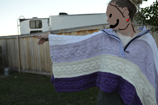 Crochet Cropped Poncho