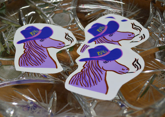 Smokin’ Horse Sticker